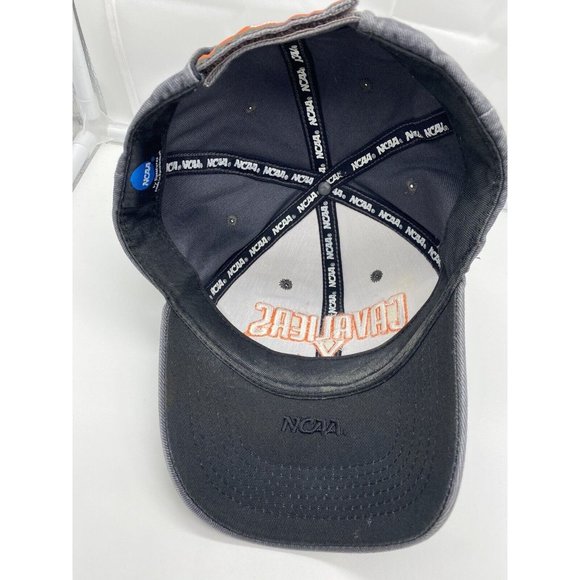 Virginia Cavaliers Gray Adjustable Baseball Cap Hat Hook & Loop NCAA Signatures - Picture 6 of 7
